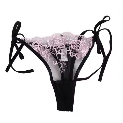 Ladies Women Embroidery Transparent Lingerie Lace Panties Underwear Panty Brief - Image 10