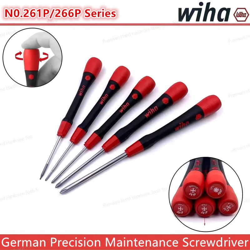 Wiha 261P/266P Series Metric Precision Screwdrivers - Y-Shaped/Star/Phillips Mobile Phone, Eyewear, Computer Repair Manual Tools