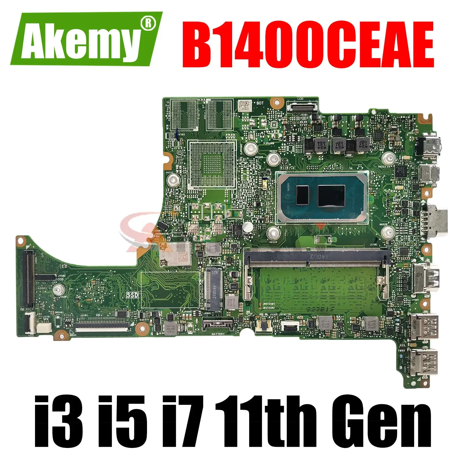 

For ASUS ExpertBook B1 B1400CEAE B1400CEAEY Laptop Motherboard with I3 I5 I7 11th Gen CPU Mainboard 4G/8G 16GB RAM