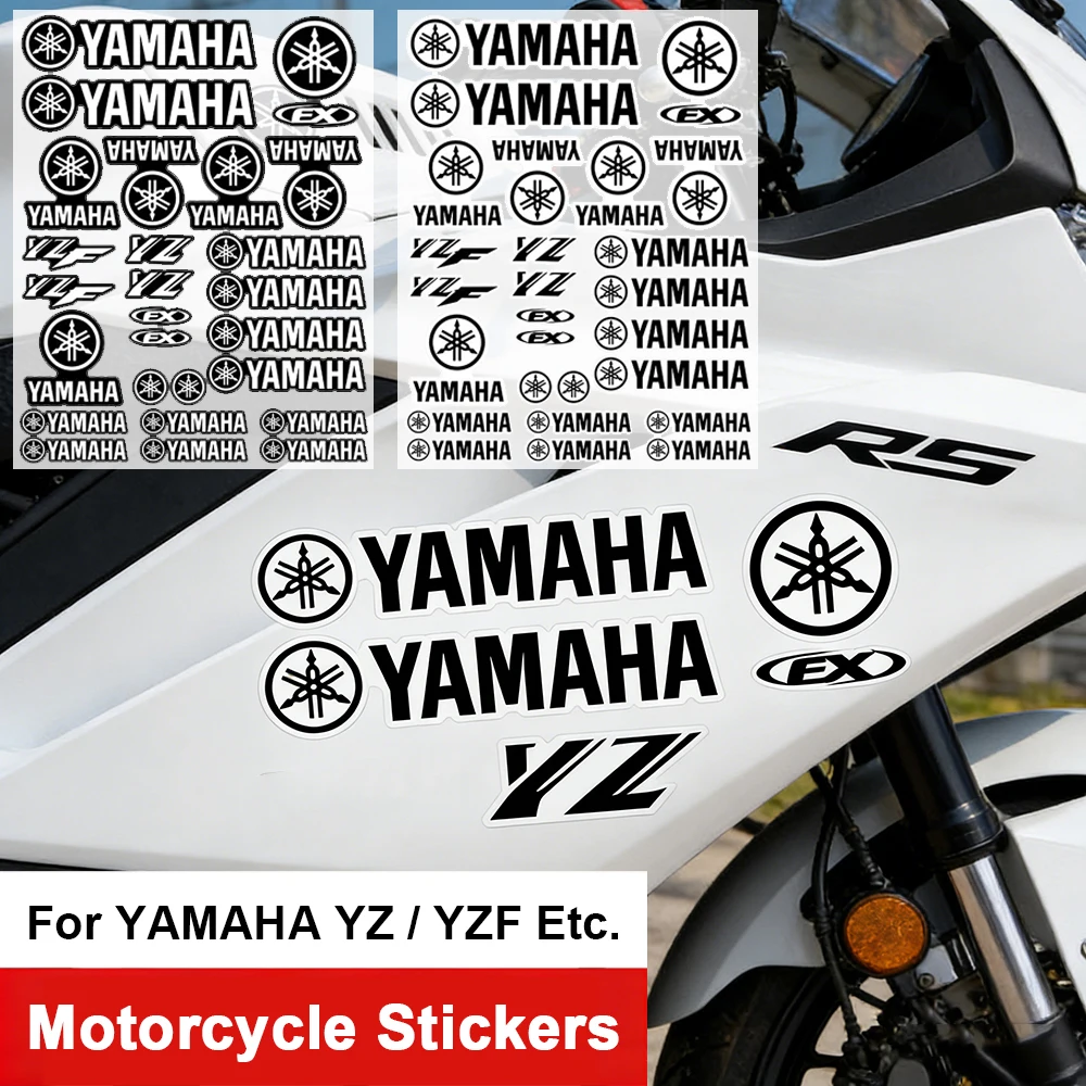 Motorcycle Reflective Stickers for Yamaha YZF-R1 3 6 9 15 YZ125 250 450F Etc. Helmet Fuel Tanks Durable Decor Vinyl Decals