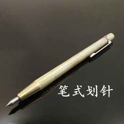 1pc Leather Craft Shoemaker Cobbler Stylus Modelling Design Drawing Mark Pen Awl Tool - Knife Cutter Punch Chisel Pricking Iron