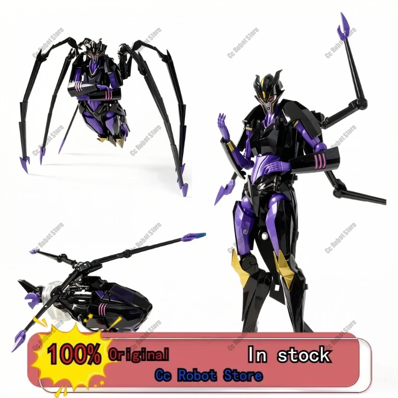 

[In Stock] TFP Transforming Toy APC Dark Night Countess Dark Forest Three-Form Black Widow Spider Action Figure Toy