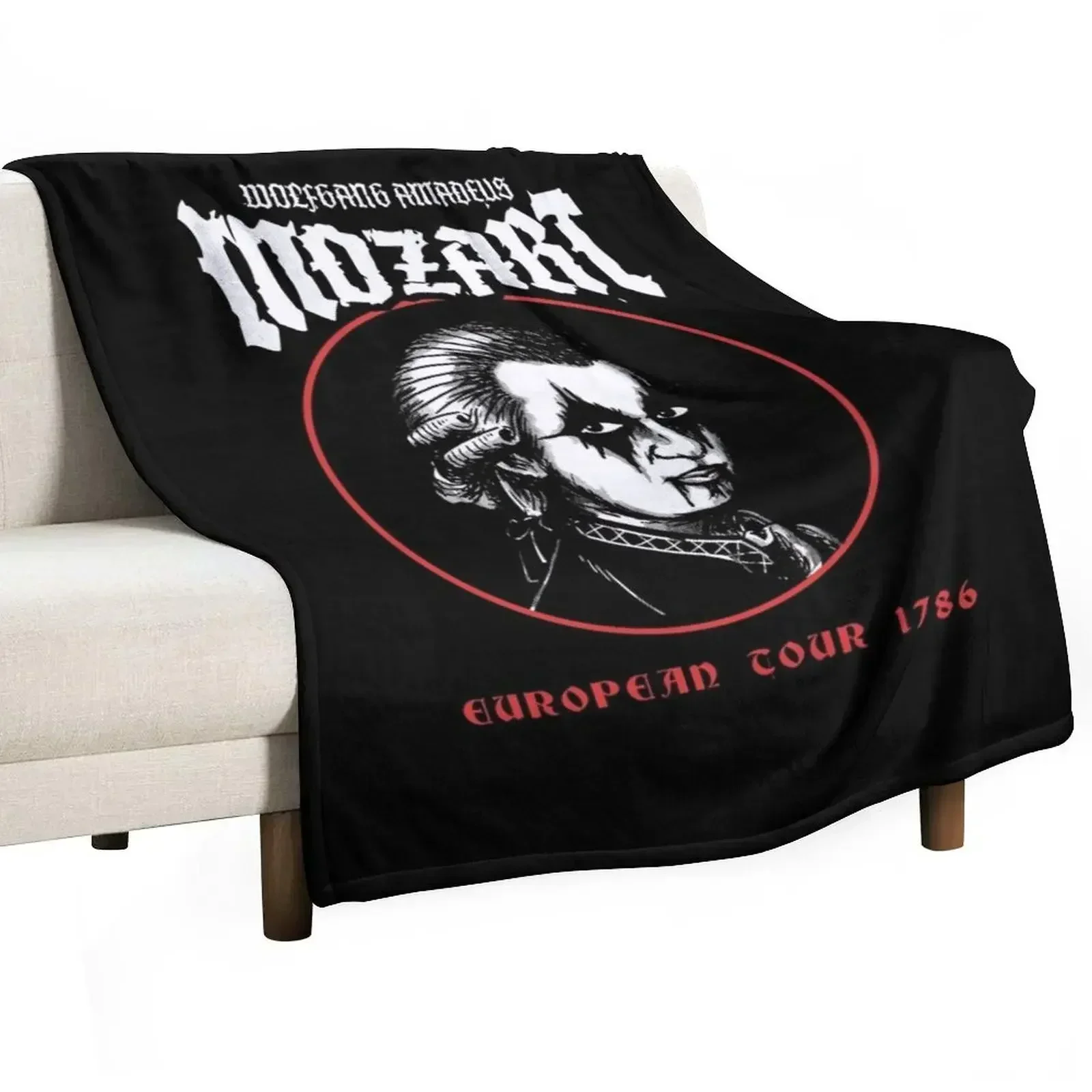 Mozart Metal Throw Blanket Tourist bed plaid Large christmas decoration Blankets