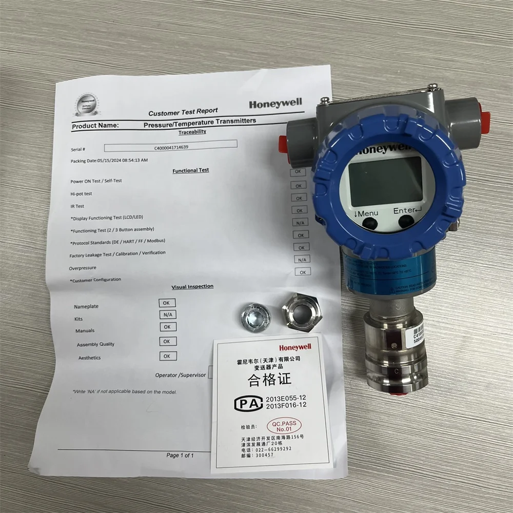 New Honeywell STG700 Gauge Pressure Transmitters - SmartLine STG700 STG74L-E1G000-C-BHB-11S-A-31-A7-00-0000