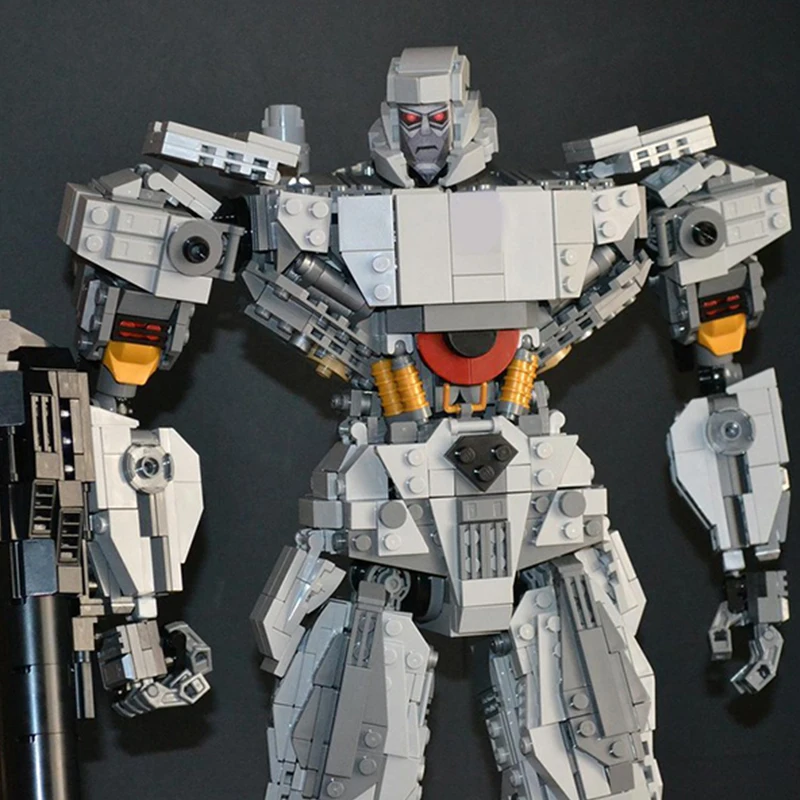 2036-częściowy robot transformujący samochód Megatron Model klocki, wysokość 42,6 cm, idealny do kolekcji wystawowej