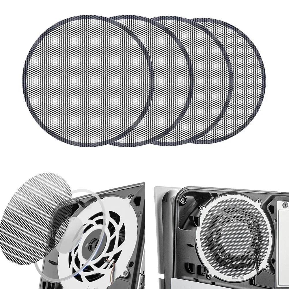 Console Fan Dust Filter For PS5 PRO PVC Dustproof Mesh Case Cover For Maximum Protection Dust Filter Cover Game Accessories