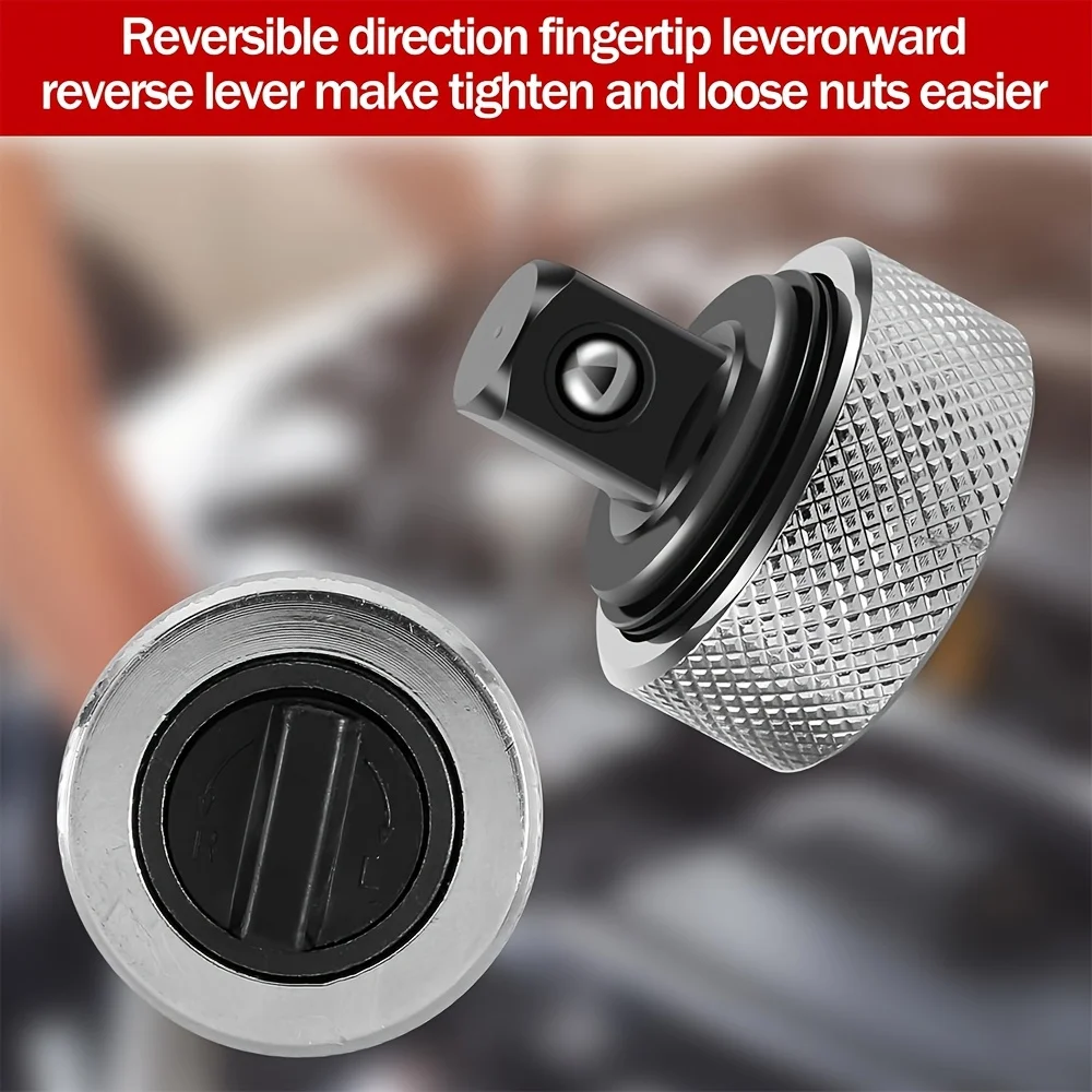Multifunctional Mini Palm Ratchet Wrench Set, 1/2 Inch Reversible Thumb Finger Ratchet Tool