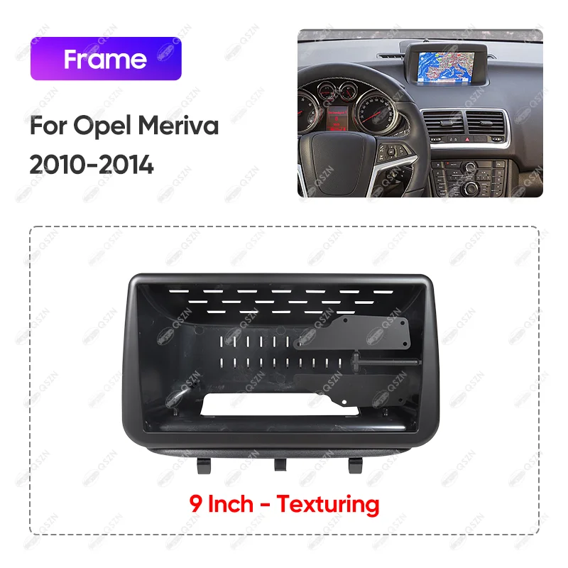 FOR 2010-2014 OPEL MERIVA 9 INCH Car Radio Frame Stereo Audio Screen Multimedia Video Player Navigation Cables Harness Canbus