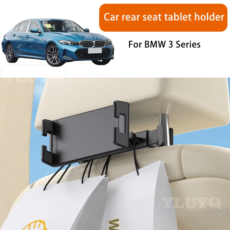 

For BMW 3 Series Car Tablet Holder Rear Seat Phone Mount Rotatable Car-Specific Modification Accessory