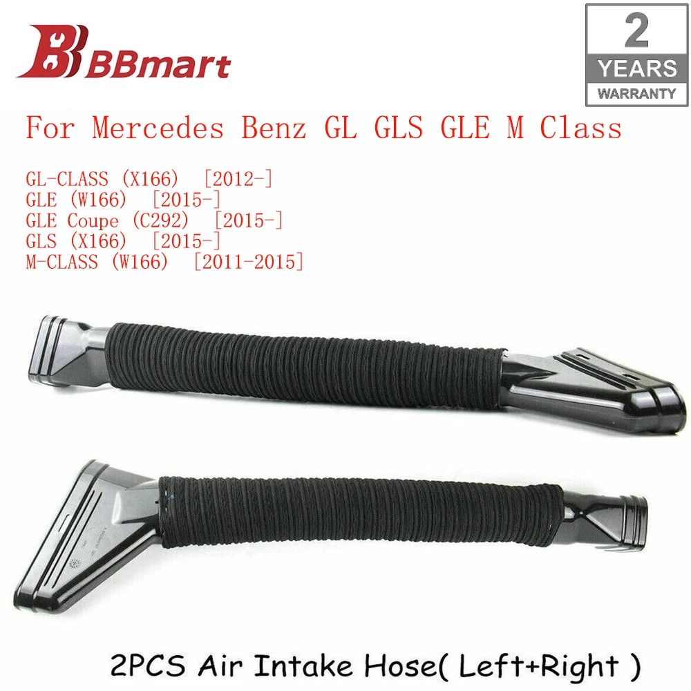 

A6420948797 A6420948897 BBmart 1 Pair Air Intake Pipe For Mercedes Benz GL GLS GLE M X166 W166 C292 car accessories