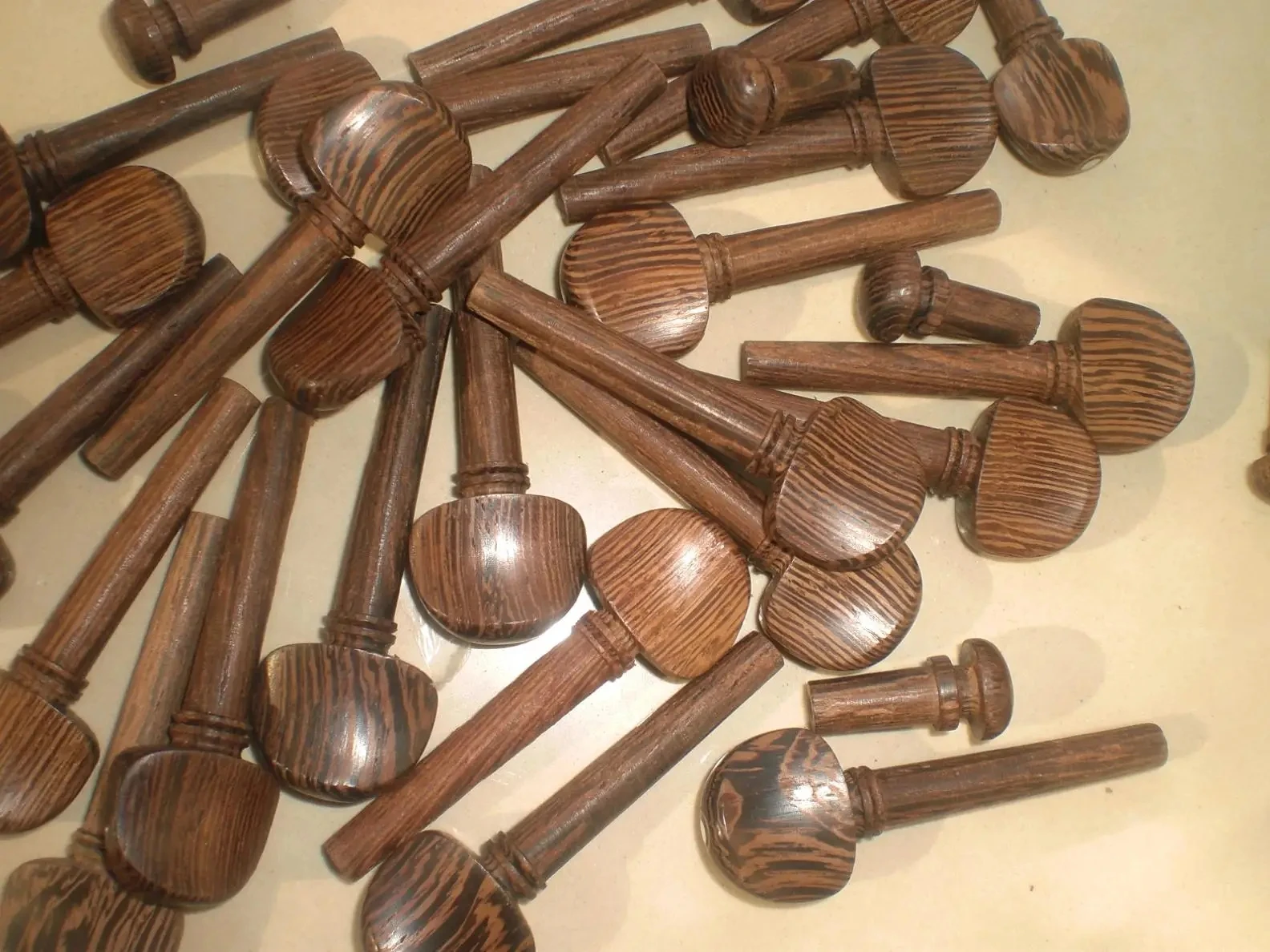 Clavijas de Violín de madera de Wenge, 16 piezas, 4/4 con 4 clavijas piezas