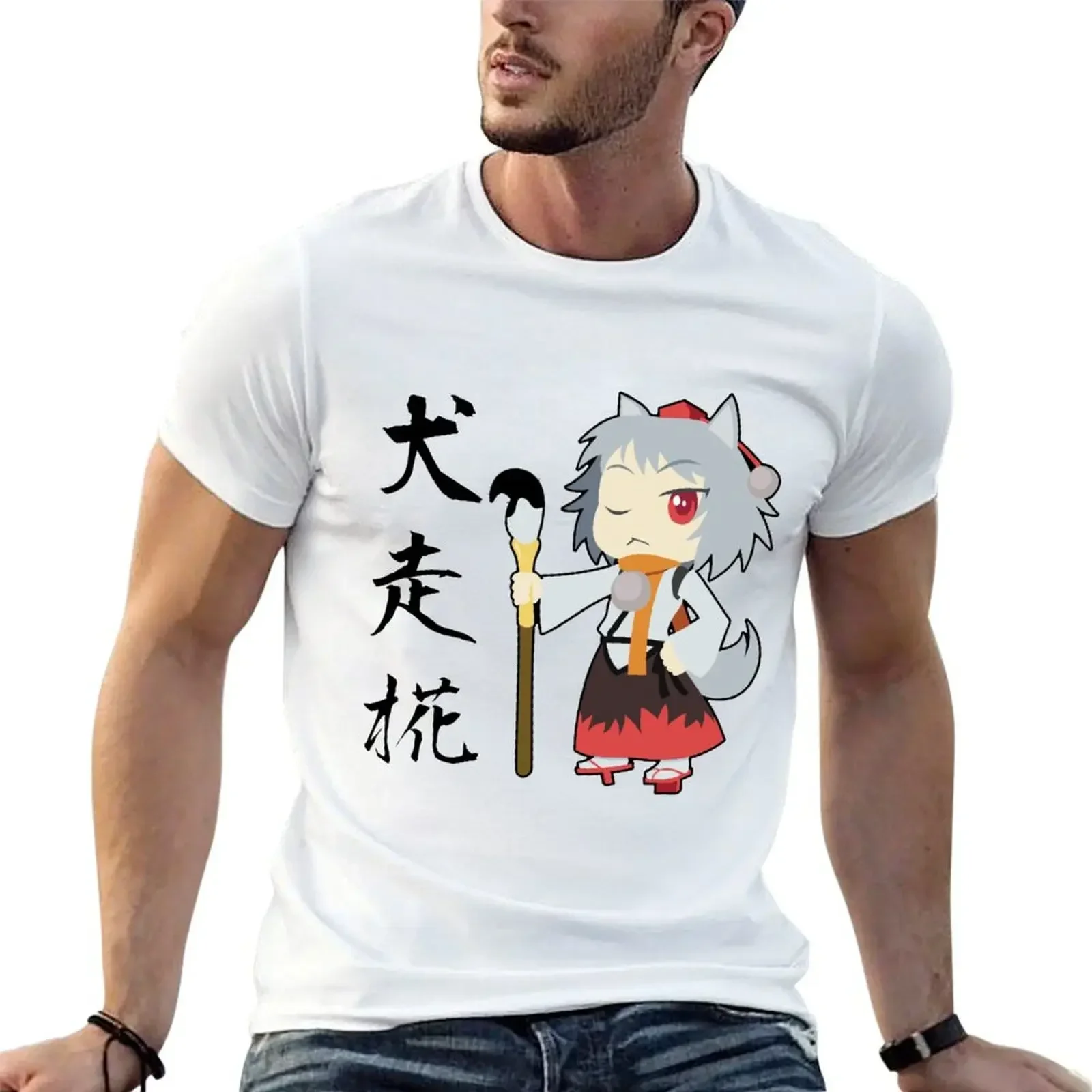 Touhou Project - Momiji Inubashiro T-Shirt blacks customs sweat shirts, men