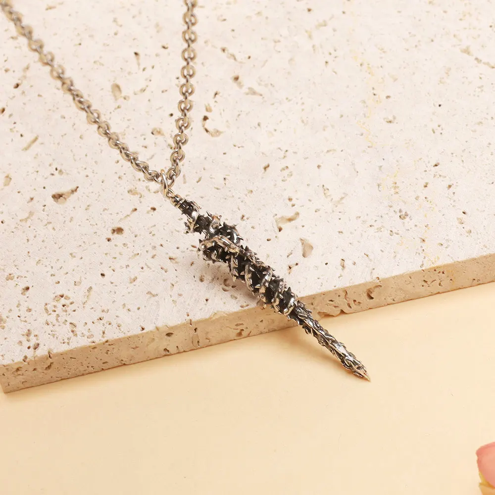 공명의 Behelit 검 용기 목걸이 해골 기사 물 소환 칼 펜던트 의상 소품 선물