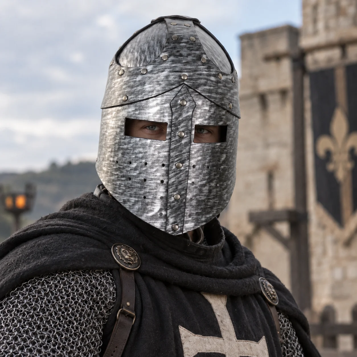 Medieval Spangenhelm/Segmented Viking Knight Helmet | Halloween Clothing & Costume Dress Head Wearable | Combat & War Helmets |