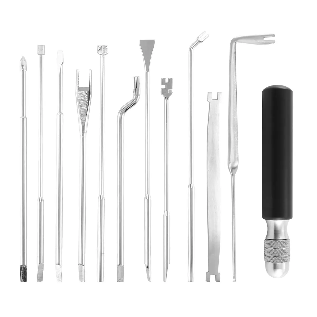 L79A 12 Pcs Piano Tuning Repair Tool Kit Piano Wrench Tool for Piano String Machine Piano Handle Tuning Tool