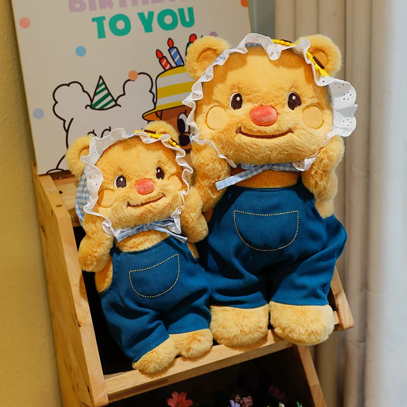 

35/45/55/85cm Big Size Butter Bear Crossbody Bag Plushies Cartoon Peluche Kawaii Ornament Comfortable Soft Doll Children Gifts