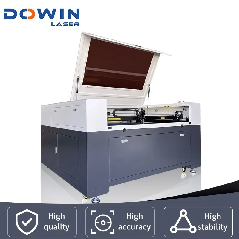 6090 1390 CO2 Cutting & Engraving Machine 80W-150W with Rotary Axis for Metal Supports AI Format