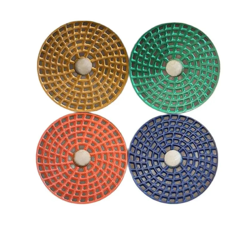 

4 Pieces 5Inch 125mm Diamond Grinding Disc Metal Bond Dry Wet Polishing Wheel For Concrete stone Turbo Segment Abrasive pad