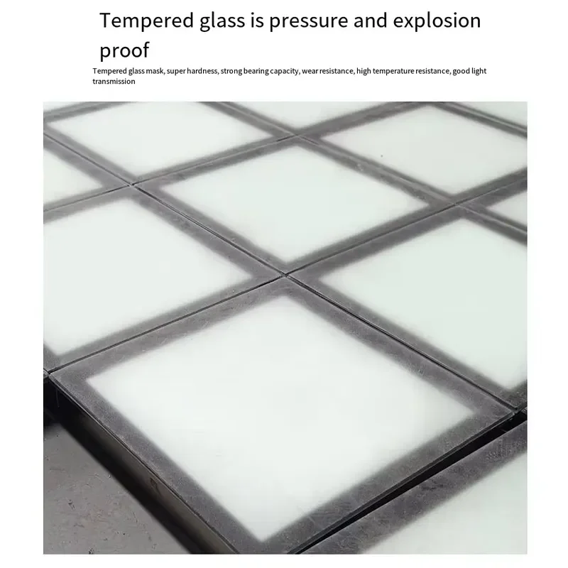 Interactive Jumping Grid LED Sensor Light Floor Tile Waterproof Buried Light Human Gravity Sensing Footstep Game Playground