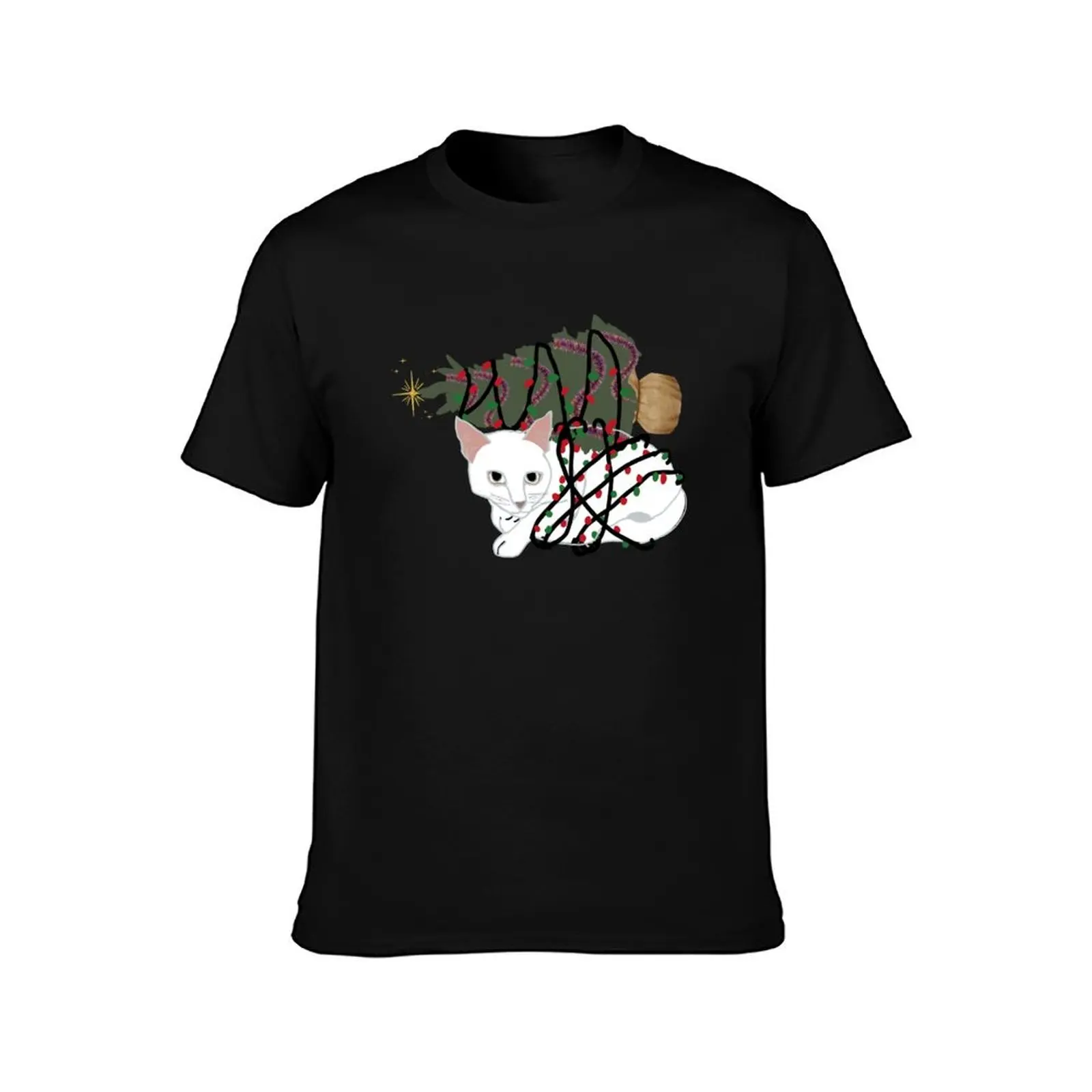 Let it Glow: Chaos Cat Chronicles T-Shirt Plus Size Non-Shrink T-Shirt