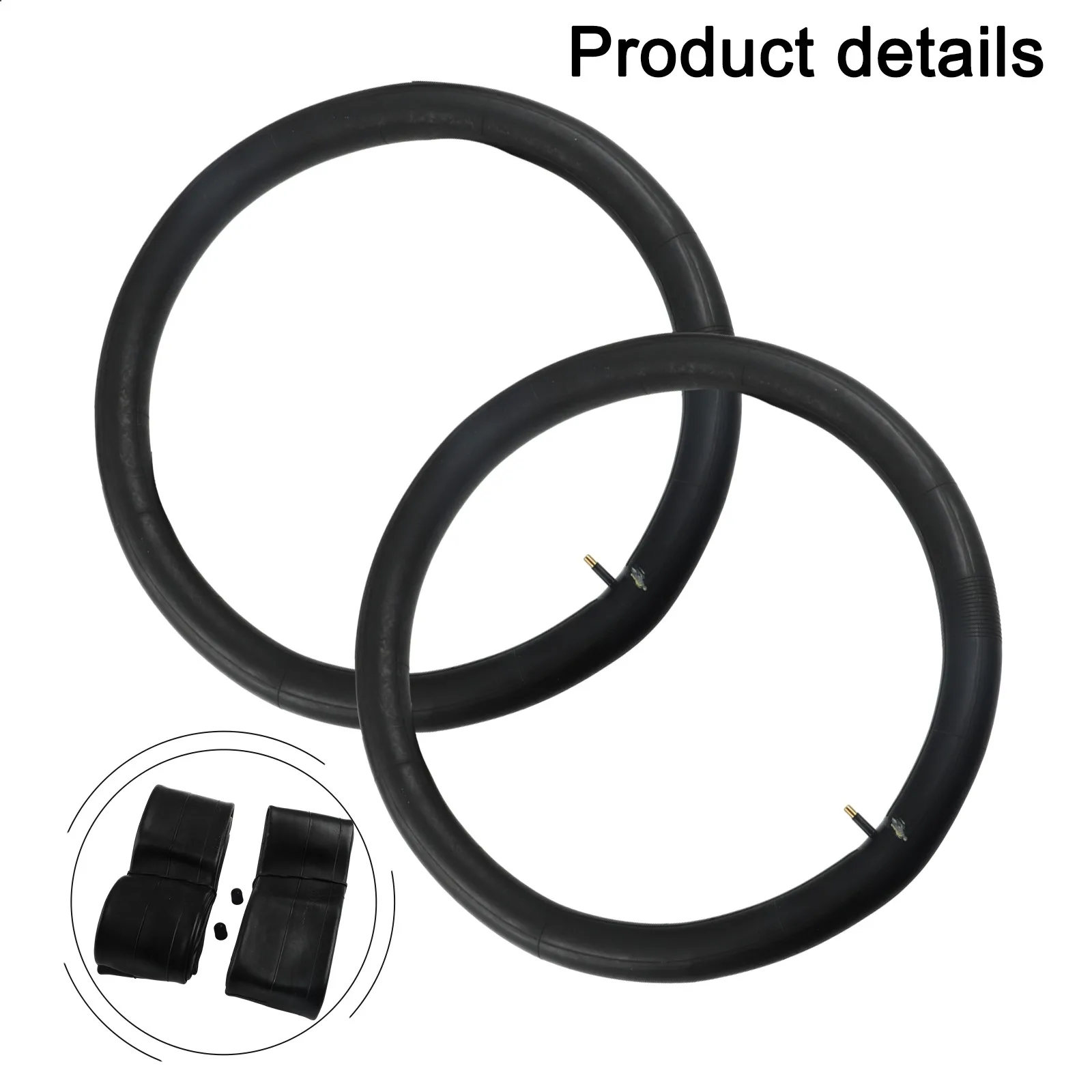 

2pcs For Fat Bike Inner Tubes 24x3 0 Designed for Outdoor Adventures Puncture Resistant Technology for Reliable Performance