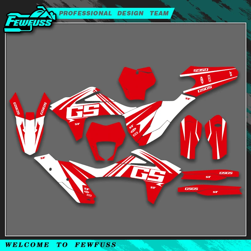 

Fewfuss для GASGAS GAS MC EX EC 125 250 300 350 450 2021 2022 2023 графические наклейки наклейки мотоцикл фон на заказ