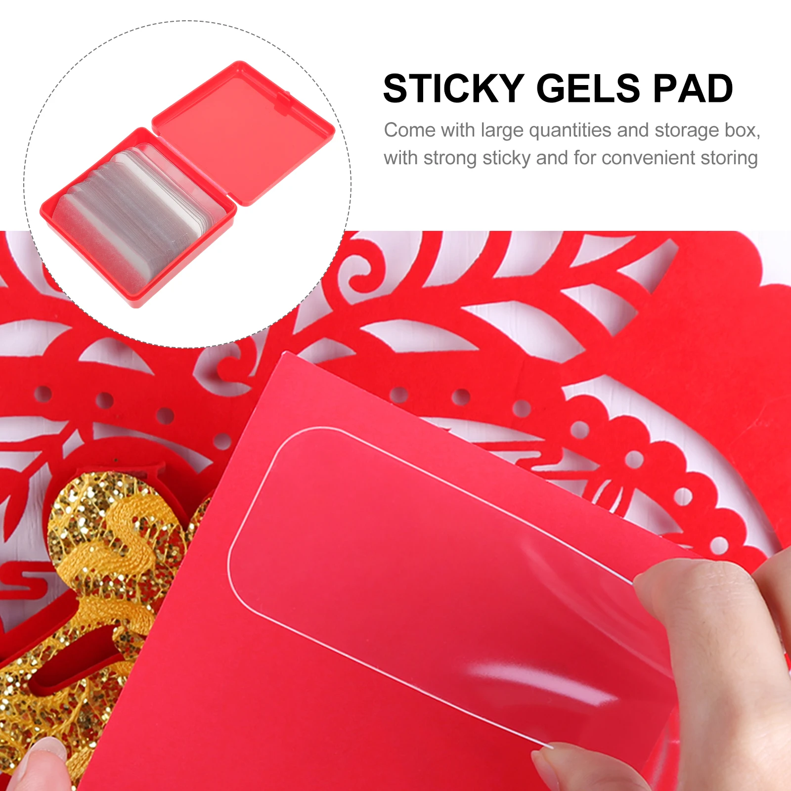 

120pcs Double-Sided Tape Pads Premium Transparent Wall Adhesive Pads For Christmas Spring Festival Decor Removable