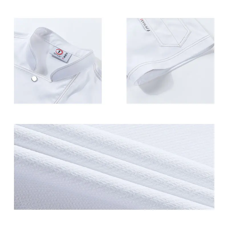 Tuta da cuoco da forno giacca da cuoco da ristorante camicia da cucina uniformi da cameriere dell'hotel vestiti da cucina tuta da caffè uniforme da sala da pranzo