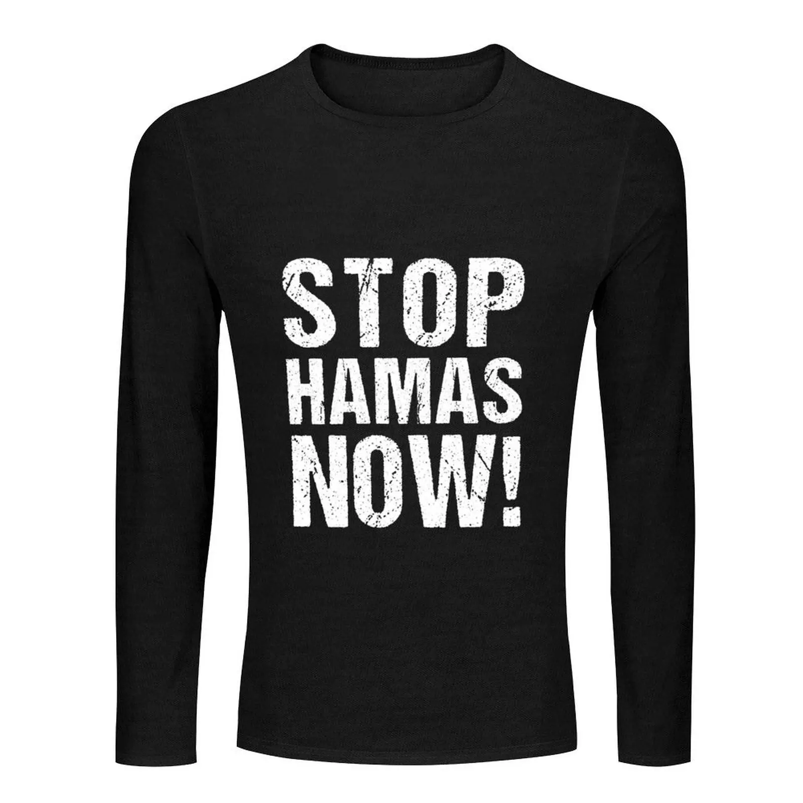 Stop Hamas now Long T-Shirt Tee shirt big and tall t shirts for men