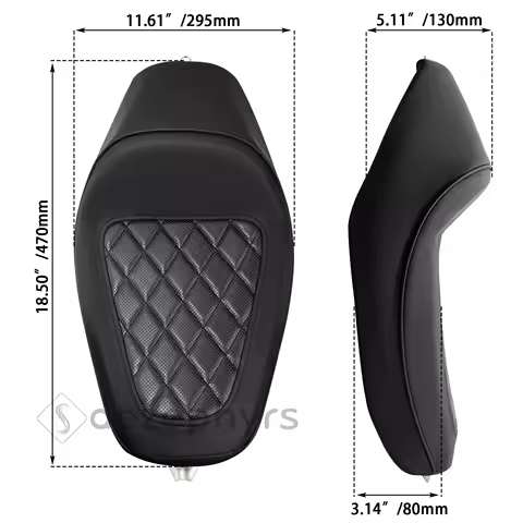 Motorcycle Front Driver Cushion Rider Solo Seat for Harley Sportster Iron XL883 1200 Forty-Eight SuperLow Seventy-Two 2010-2022