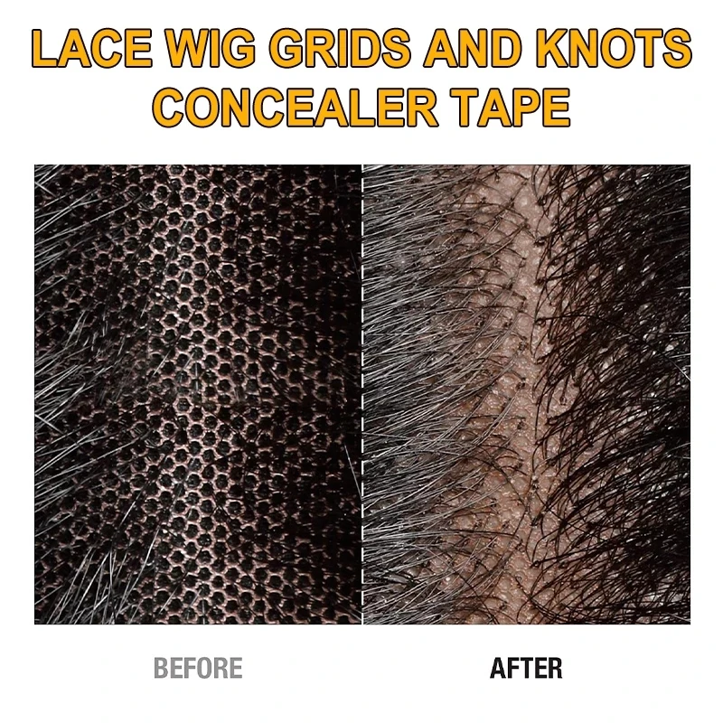 Lace Wig Grids Breathable Silicone Lace Melting Tape Waterproof Non-Slip Hair Extension Tape Durable Reusable for Frontal 150CM