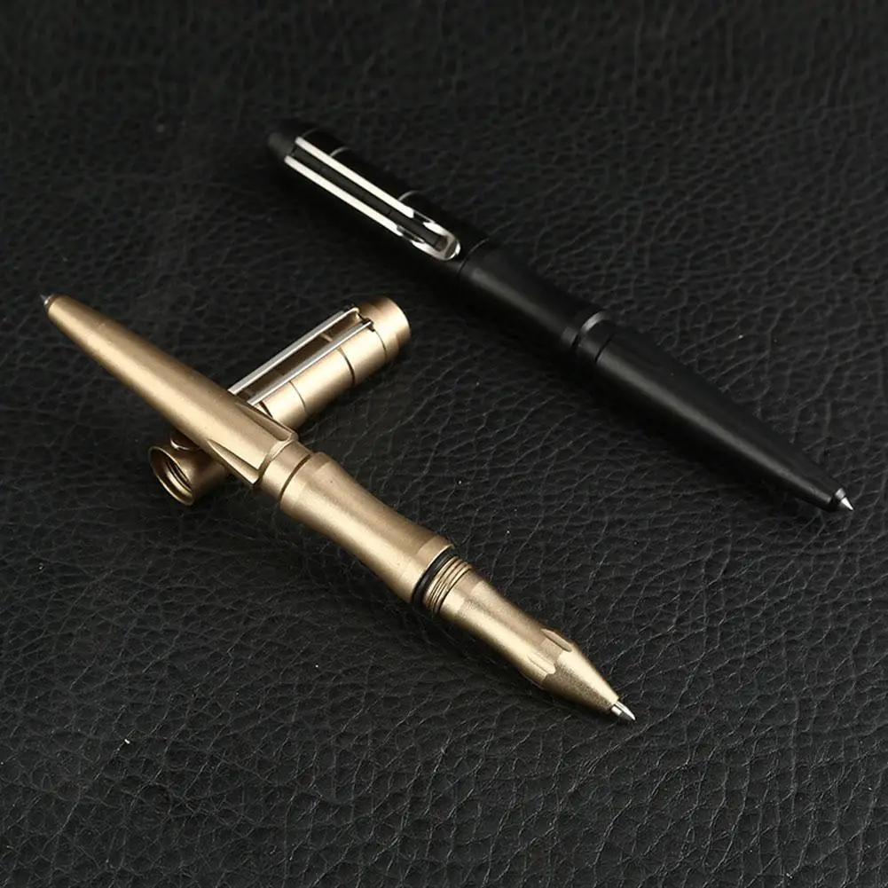 Tactical Defense Pen School Student Office Ballpoint Pens Aluminum Alloy Defence Personal Tactical Outdoor