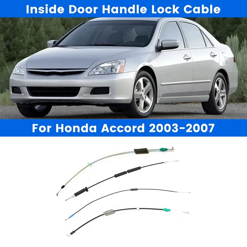 

4Pcs Door Handle Lock Cable Fit For Honda Accord 2003-2007 72171SDGH01 72131SDGH01 72671SDGH01 72631SDAA02