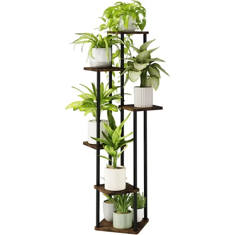 

Plant Stand Indoor, Metal Plant Shelf for Multiple Plants, Corner Tiered Flower Stand for Patio Garden Balcony Living Room