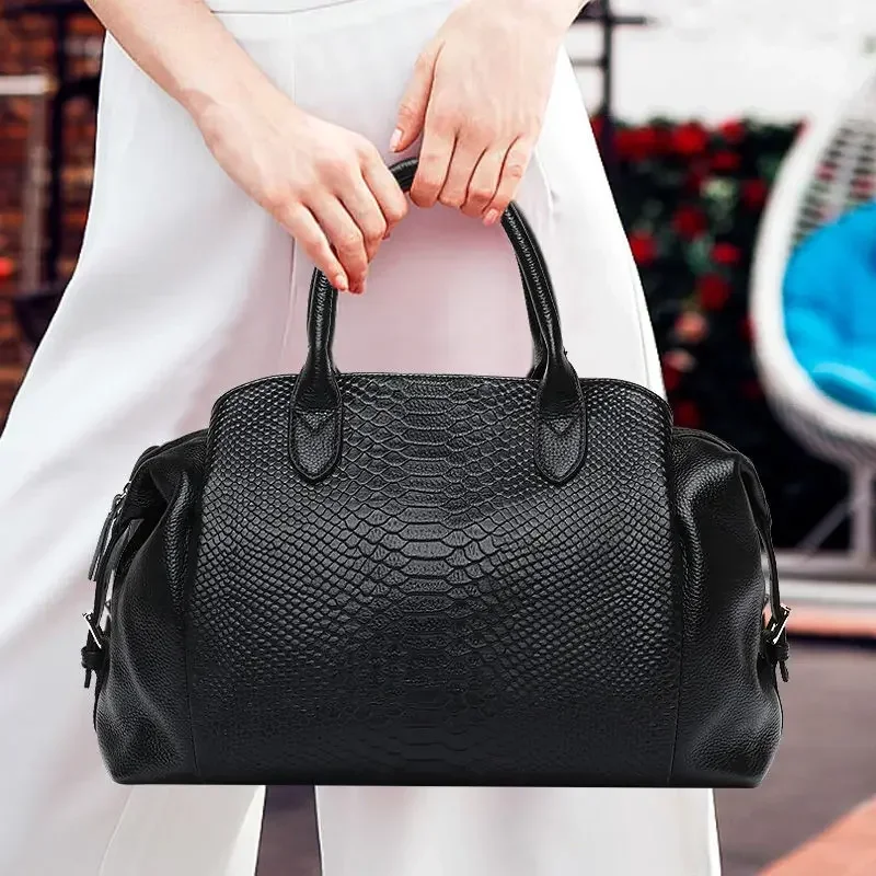 New Fashion Alligator Women Handbags Genuine Leather Lady Shoulder Bags Female Brand Luxury Real Natural Leather Crossbody Bag