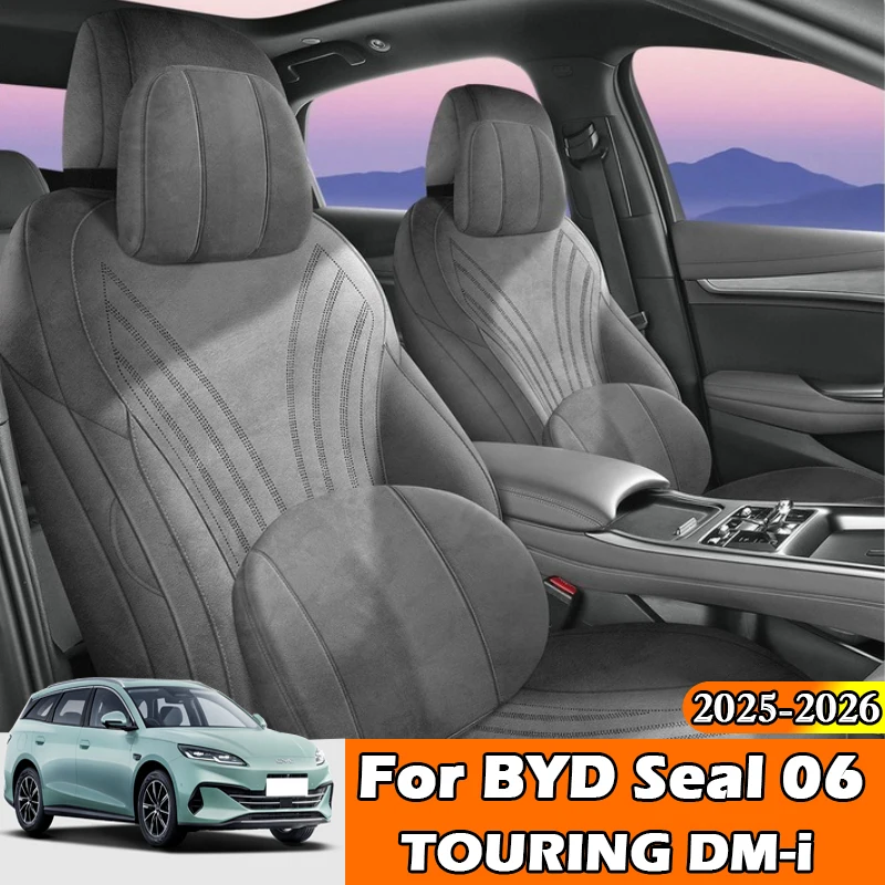 Car Seat Cover Cushion Mat For BYD SEAL 6 TOURING DM-i Full Set Interior Advanced Leather Auto Protector Seat Accessories