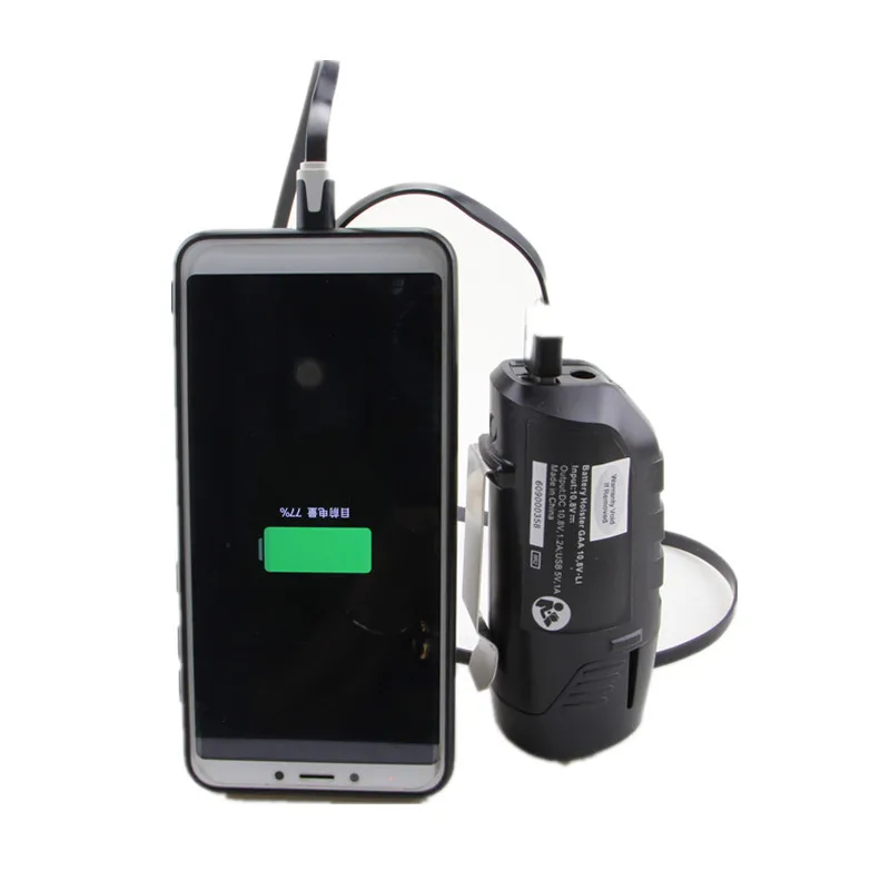 Imagem -02 - Adaptador para Bosch 10.8v 12v Bateria de Lítio Elétrica Ferramenta Elétrica Peças Bhb120 Usb Conector de Alimentação Carregador Coldre Dispositivo Carregamento