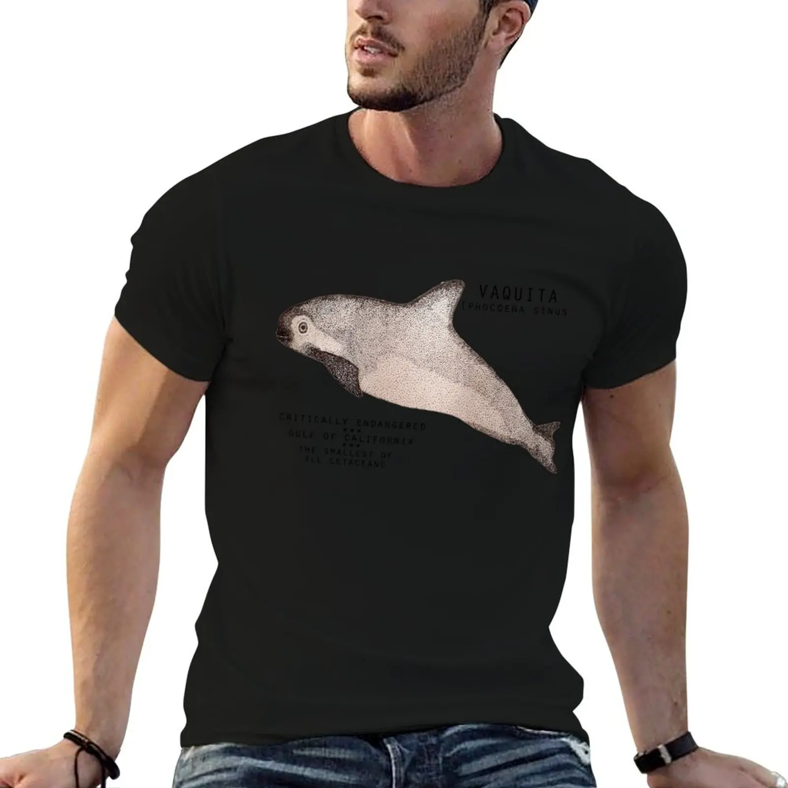 

tshirt anime sinus) Vaquita (Phocoena shirt t T-Shirt designer man