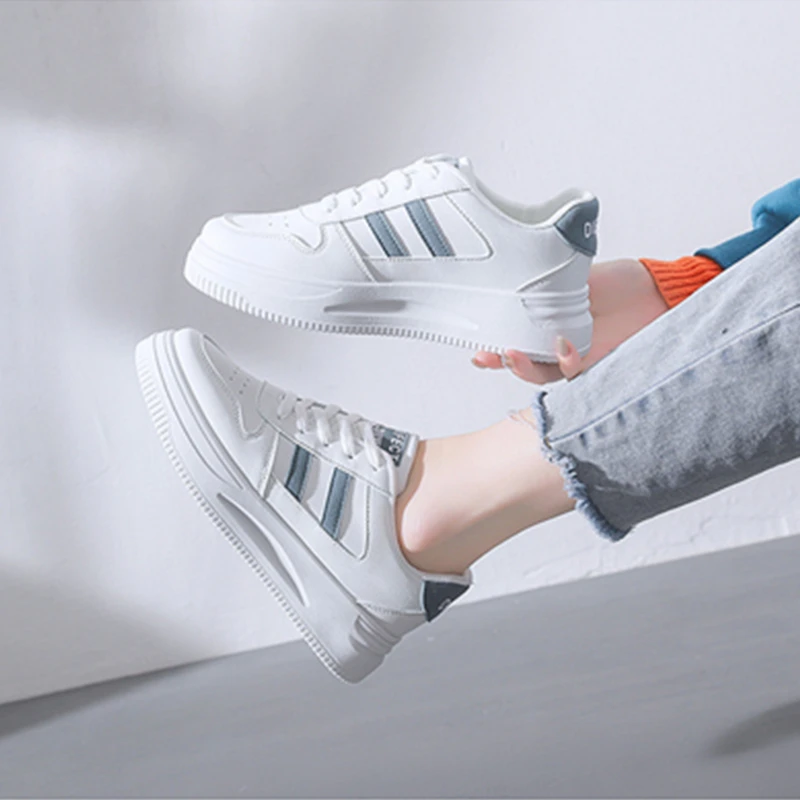 Casual Shoes Women's 2022 New Sneakers Woman Shoes Breathable Mesh Flats White All-match Ladies Loafers Student Casual Sneakers