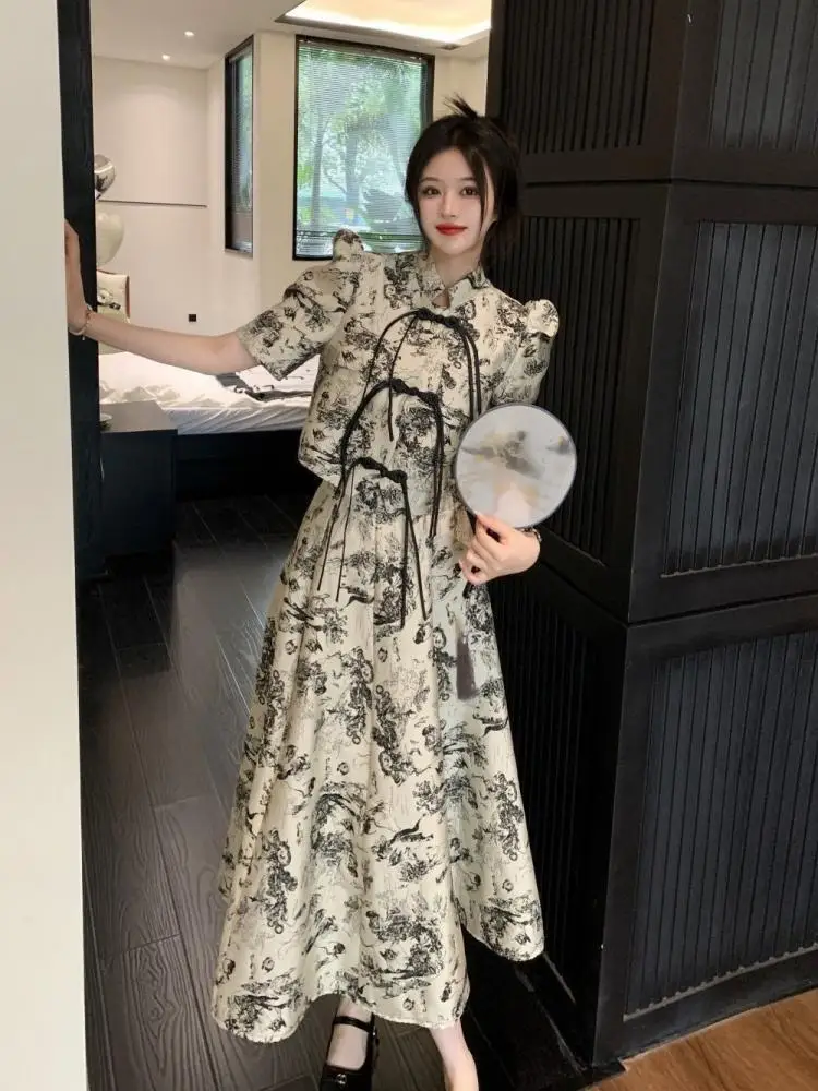 Abito da donna 2023 nuova estate moda coreana Chic ed elegante festa di lusso Prom occasioni formali lunghi abiti da sera larghi set