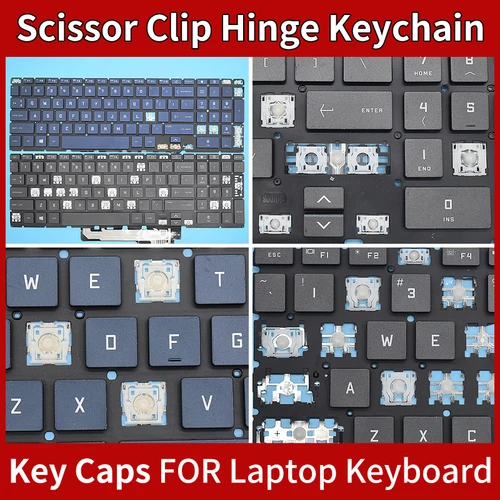 Tapa de tecla de repuesto, Clip de tijera y bisagra para HP OMEN Gaming 16-B 16-C TPN-Q265 Q267 TPN-Q236, teclas y Clips para teclado de ordenador portátil