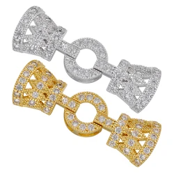 ZHUKOU Cubic Zirconia connettori donna braccialetto fatto a mano ganci per gioielli accessori per materiali accessori per connettori per bracciali VK172