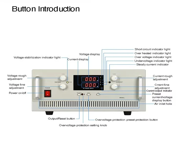 3000 واط 6000 واط-10000 واط تحويل التيار الكهربائي 0-1000 فولت الجهد العالي 0-100Amp قابل للتعديل الصناعية للبرمجة تيار مستمر امدادات الطاقة #3