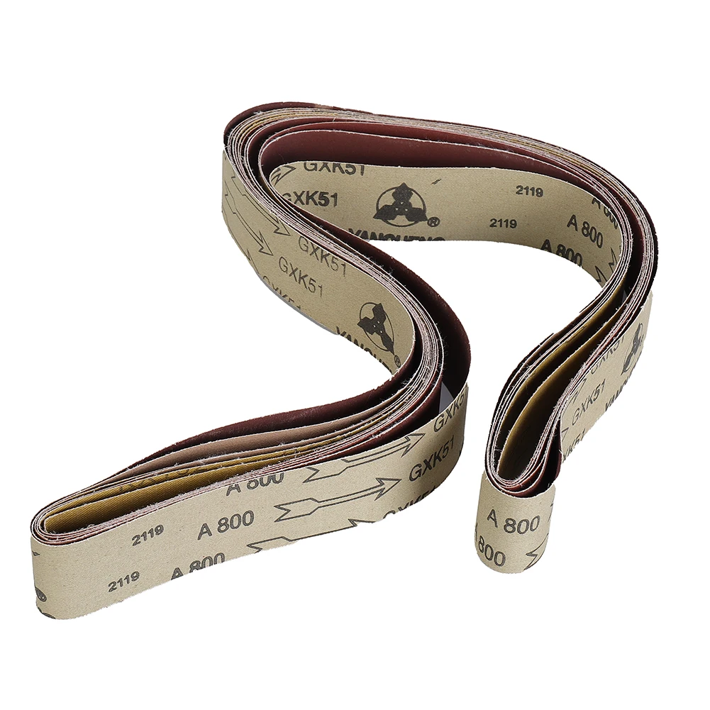 Fine Grit Sanding Belt Aluminum Oxide 180-800 Grit Set Tool Sharpening 180/240/320/400/600 Grit 2