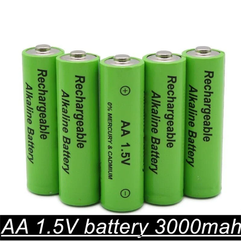 1-20PCS AA 3000MAH 1.5v premium battery 1.5v battery rechargeable Ni-MH Rechargeable Battery 2A Baterias for Camera Flashlight