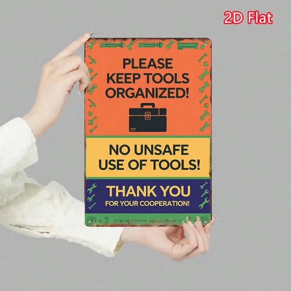 

Vintage Metal Sign, Retro Wall Art For Man Cave, Studio, Valentine's, Ramadan, Art Deco Decor, Rustic Iron Sign With Message