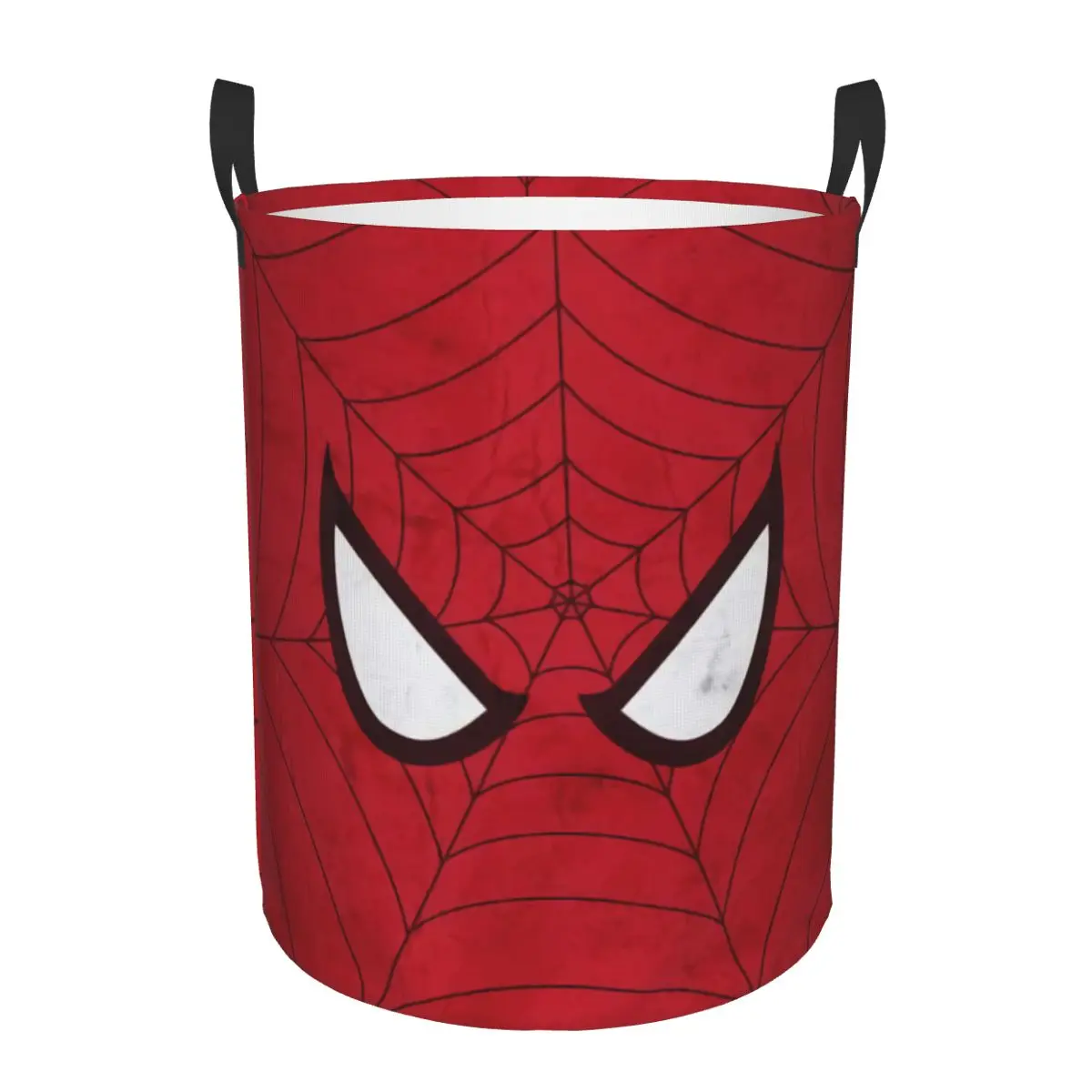 Custom Spider Man Web Laundry Hamper Large Storage Basket Kids Nursery Toy Organizer