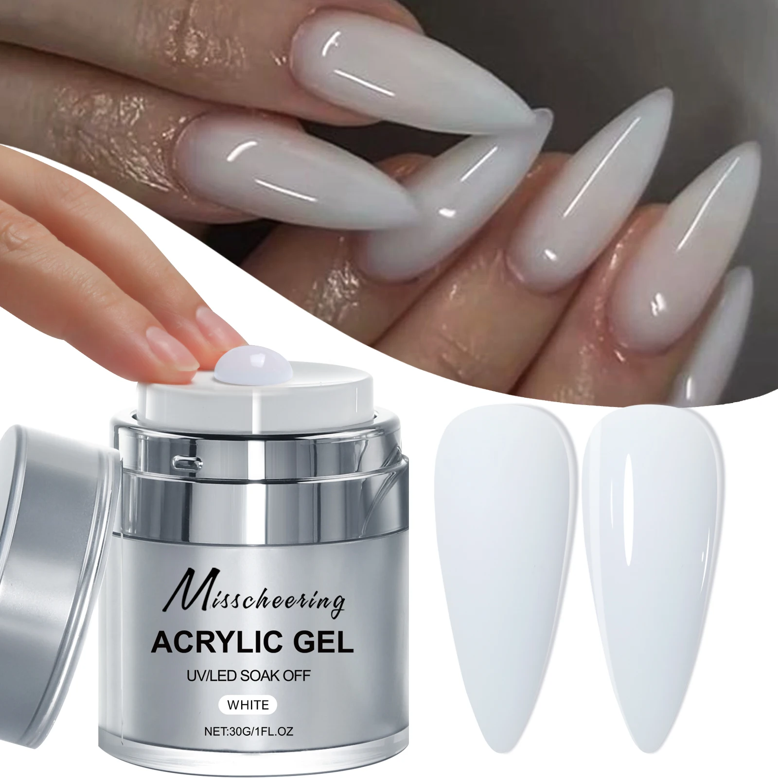 15/30g Quick Builder Nagelgel Wit Naakt Roze Helder Nail Art Extension Gel Multifunctionele Acryl Gel Losweken UV LED voor Salon