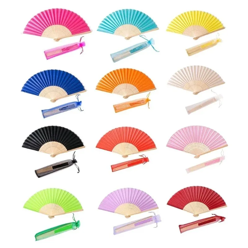 20/24/30PCS Personalized Wedding Fan,Custom Printing Handheld Folding Fans, Come with Organza Bag,Bridal Shower,Baby Christening