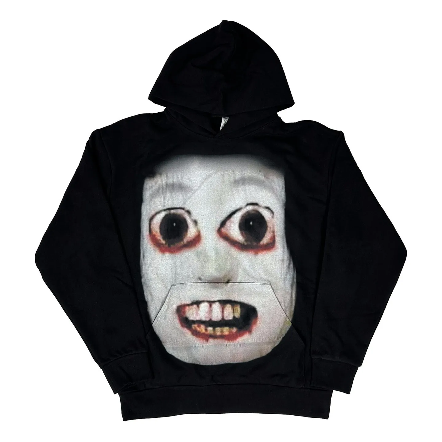 Personalized Funny Pattern Printed Hoodie with Zipper Pocket Dark Style Y2K Halloween Fashion Jacket for Casual Wear